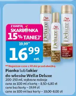 Auchan Pianka do włosów silky smooth Wella Deluxe oferta