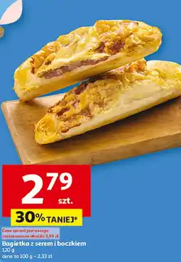Auchan Bagietka z serem i boczkiem oferta