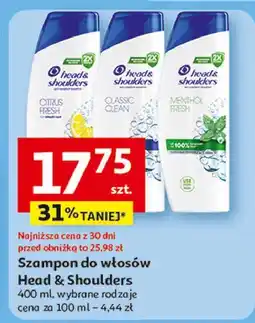 Auchan Szampon menthol fresh 2in1 Head&Shoulders oferta