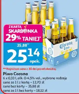 Auchan Piwo Corona Extra oferta