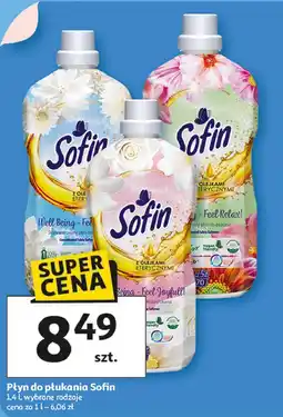 Auchan Płyn do płukania feel joyful Sofin Well Being oferta