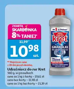 Auchan Granulki do udrożniania rur Kret oferta