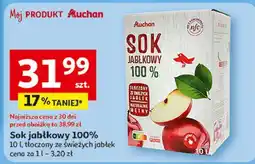 Auchan Sok jabłkowy Auchan Różnorodne (Logo Czerwone) oferta