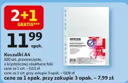 Auchan Koszulki krystaliczne a4 Office Products oferta