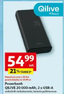 Auchan Powerbank 20000 mah Qilive oferta