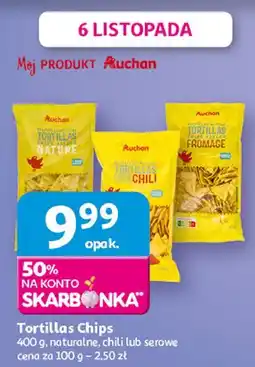 Auchan Tortilla chips naturalne Auchan oferta