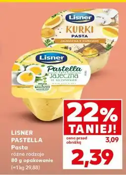 Kaufland Pasta jajeczna z kurkami Lisner Pastella oferta