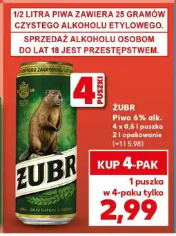 Kaufland Piwo Żubr 1768 oferta