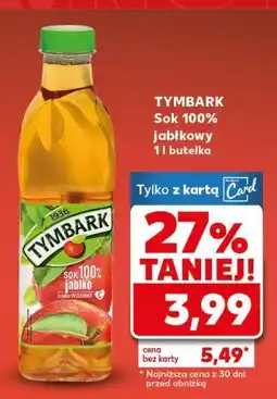 Kaufland Sok jabłkowy 100% Tymbark oferta