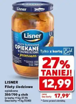 Kaufland Śledź opiekany w zalewie octowej Lisner oferta