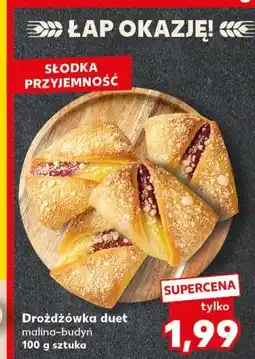 Kaufland Drożdżówka duet malina-budyń oferta