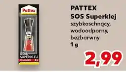 Kaufland Klej szybkowiążący ze szczoteczką s.o.s super klej z pędzelkiem Pattex oferta