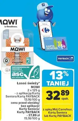 Carrefour Market Łosoś świeży MOWI oferta