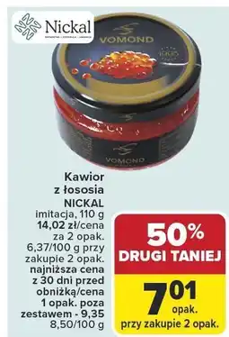 Carrefour Market Kawior z łososia imitacja NICKAL oferta