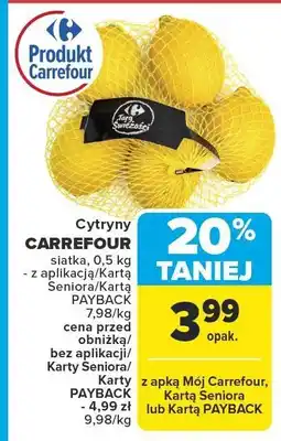 Carrefour Market Cytryny siatka 0,5 kg CARREFOUR oferta