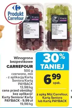 Carrefour Market Winogrona bezpestkowe czerwone CARREFOUR oferta