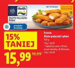 Lidl Złote paluszki rybne Frosta oferta