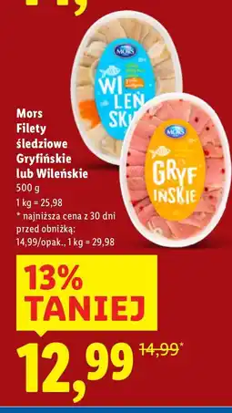 Lidl Filety śledziowe Gryfińskie Mors oferta