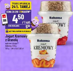 Polomarket Jogurt Kremowy z Granola Bakoma oferta