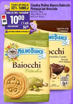 Polomarket Ciastka Mulino Bianco Baiocchi Pistacja lub Nocciola 18T oferta