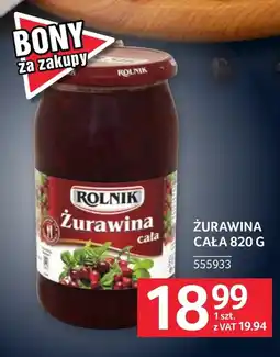 Selgros Żurawina Rolnik oferta