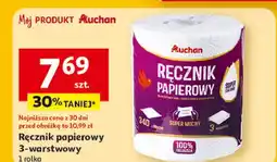 Auchan Recznik papierowy 3 warstwy 340 listków Auchan oferta