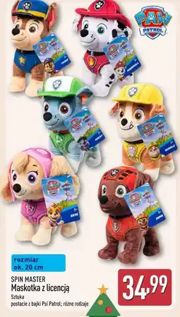 ALDI Maskotka psi patrol zuma Spin Master oferta
