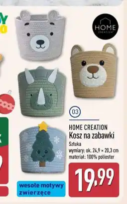 ALDI Kosz na zabawki Home Creation oferta