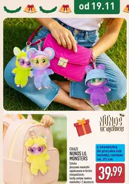 ALDI Maskotka nunos lil monsters Craze oferta