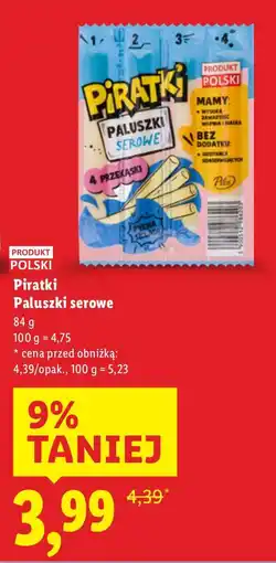 Lidl Paluszki serowe Piratki oferta