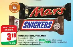 Dino Baton Snickers, Twix, Mars 3 rodzaje oferta