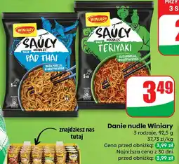 Dino Danie nudle Winiary Saucy Noodle Pad Thai i Teriyaki 3 rodzaje, 92,5 g oferta