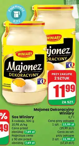 Dino Majonez Dekoracyjny Winiary 0,7 l oferta