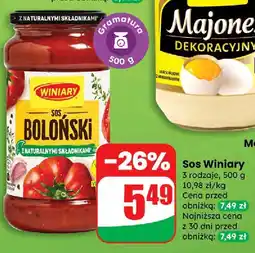 Dino Sos Winiary Boloński 3 rodzaje, 500 g oferta