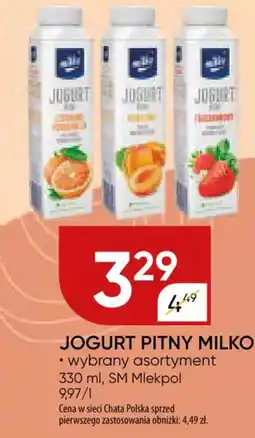 Chata Polska Jogurt pitny milko sm mlekpol oferta