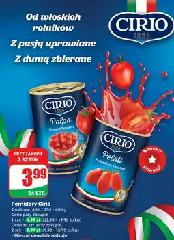 Dino Pomidory Cirio Pelati Peeled Plum Tomatoes 400g oferta