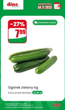 Dino Ogórek zielony kg Dino oferta