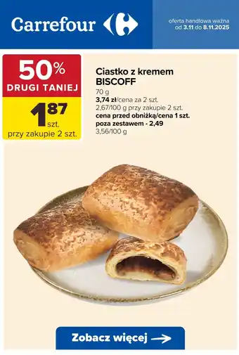 Ciastko z kremem BISCOFF