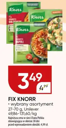 Chata Polska Fix knorr unilever oferta