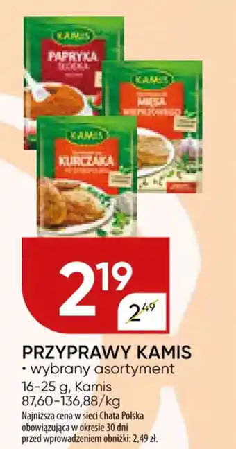 Chata Polska Przyprawy kamis oferta