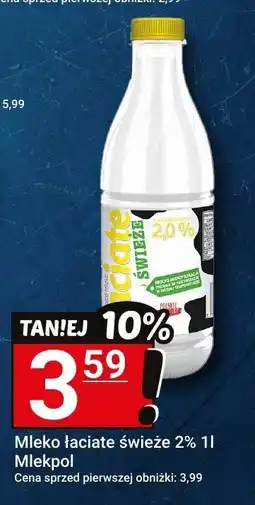 Hitpol Mleko łaciate świeże 2% 1l Mlekpol oferta