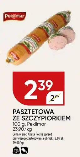 Chata Polska Pasztetowa z szczypiorkiem Peklimar oferta