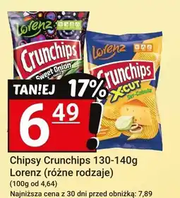 Hitpol Chipsy Crunchips 130-140g Lorenz (różne rodzaje) oferta