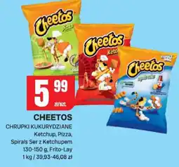 Chorten Chrupki kukurydziane Cheetos Ketchup, Pizza, Spirals Ser z Ketchupem oferta