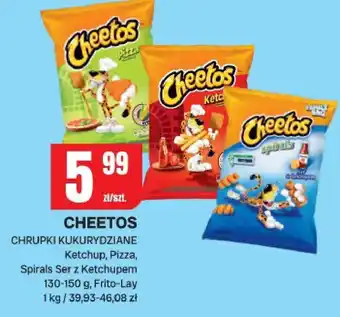 Chorten Chrupki kukurydziane Cheetos Ketchup, Pizza, Spirals Ser z Ketchupem oferta