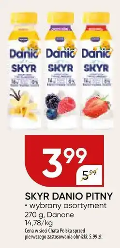 Chata Polska Skyr Danio pitny wybrany asortyment Danone oferta