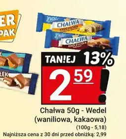 Hitpol Chałwa 50g - Wedel (waniliowa, kakaowa) oferta