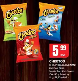 Chorten Chipsy Cheetos Ketchup, Pizza, Spirals Ser z Ketchupem oferta