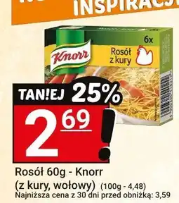Hitpol Rosół 60g - Knorr (z kury, wołowy) oferta