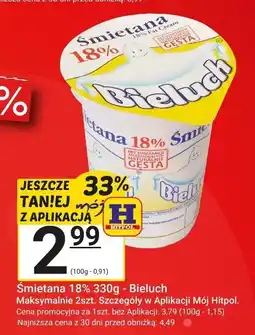 Hitpol Śmietana 18% 330g - Bieluch oferta